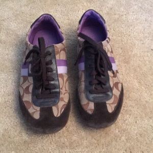 Coach shoes. Purple detailing. 9M